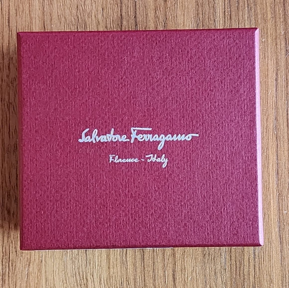 $350 New Salvatore Ferragamo Gancini Bracelet Braided Brown Leather - Picture 5 of 7